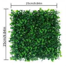 1PC, 25*25 Milan Grass, Artificial Plant Background Wall, Real Touch, Lawn Party Courtyard Decoration, Suitable For Wedding Garden Balcony