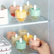 1入組棒棒糖和冰球形狀的模具，可用於自製冰淇淋棒、製冰球及廚房、夏日沙灘派對、飲食、露營、組織者、室內裝飾等多種用途。 - 多色 - 查看 3