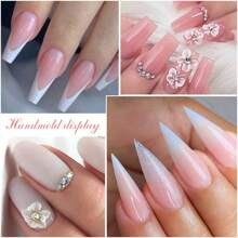 40ml Monomer Acrylic Nail Liquid With 3PCS Nail Brush Acrylic Liquid Monomer For Acrylic Powder Nails Extension DIY Nail Brush& Acrylic Nail Cup&Nail Form Paper Tray Acrylic Press On Nails