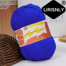 Hilo de lana seleccionado manualmente Lirisnly, 100% acrílico con brillo, colores brillantes, suave para la piel, transpirable y cómodo, ideal para tejer bufandas, sombreros, suéteres, abrigos y manualidades DIY.