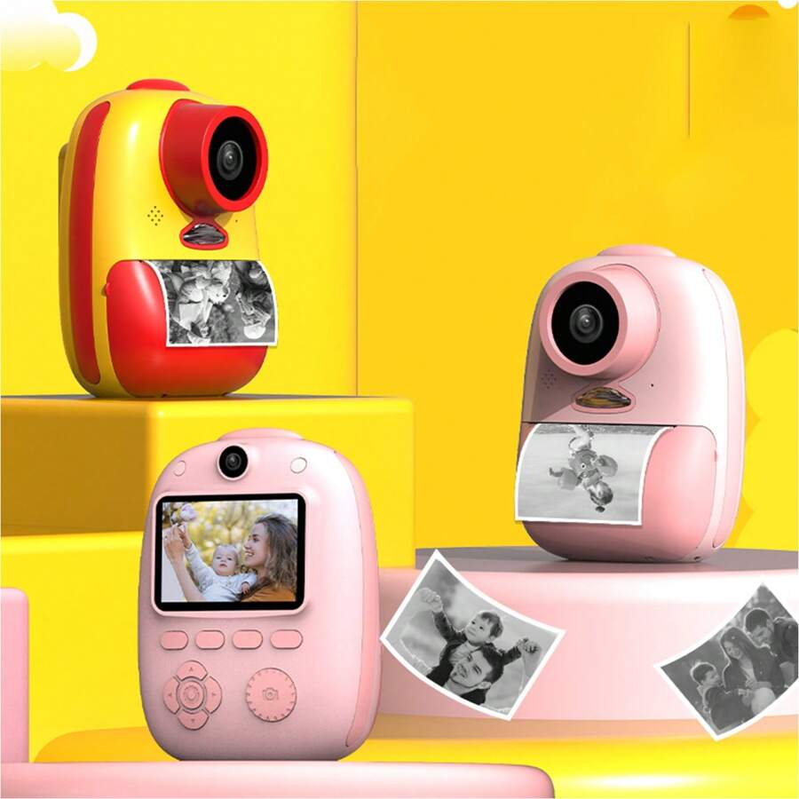 1入組兒童相機，即印數字相機適用於男孩和女孩，高清兒童相機，生日/聖誕/萬聖節/新年禮物