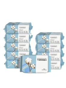 可拋式雙用途清潔布，適用於日常皮膚護理，適用於濕潤和乾燥的清潔 - 有花紋 - 查看 12