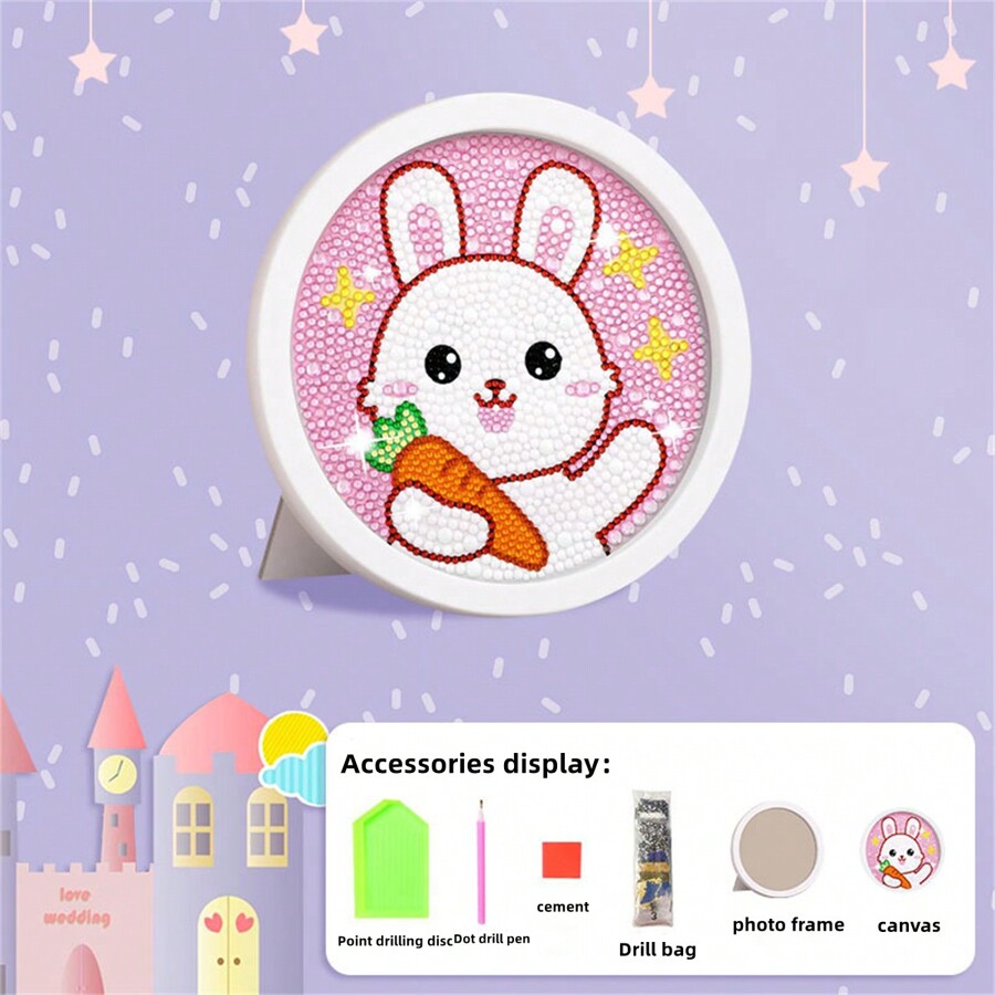 1 Piece Cute Rabbit Diamond Painting Kit - Complete DIY Craft Kit With ...