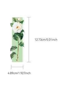 1包/30入新鮮花朵書籤，紙質閱讀多功能書籤 - 彩色 - 查看 2