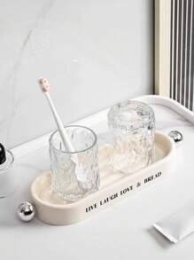 1 件极具吸引力的轻质豪华多用途托盘，具有时尚风格，适用于客厅或浴室 - 多色 - 查看 5