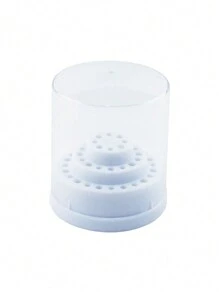 48-Slot Round Nail Drill Bit Storage Box, Empty Polishing Head Organizer, Manicure Accessories Tool - Multicolor - View 8