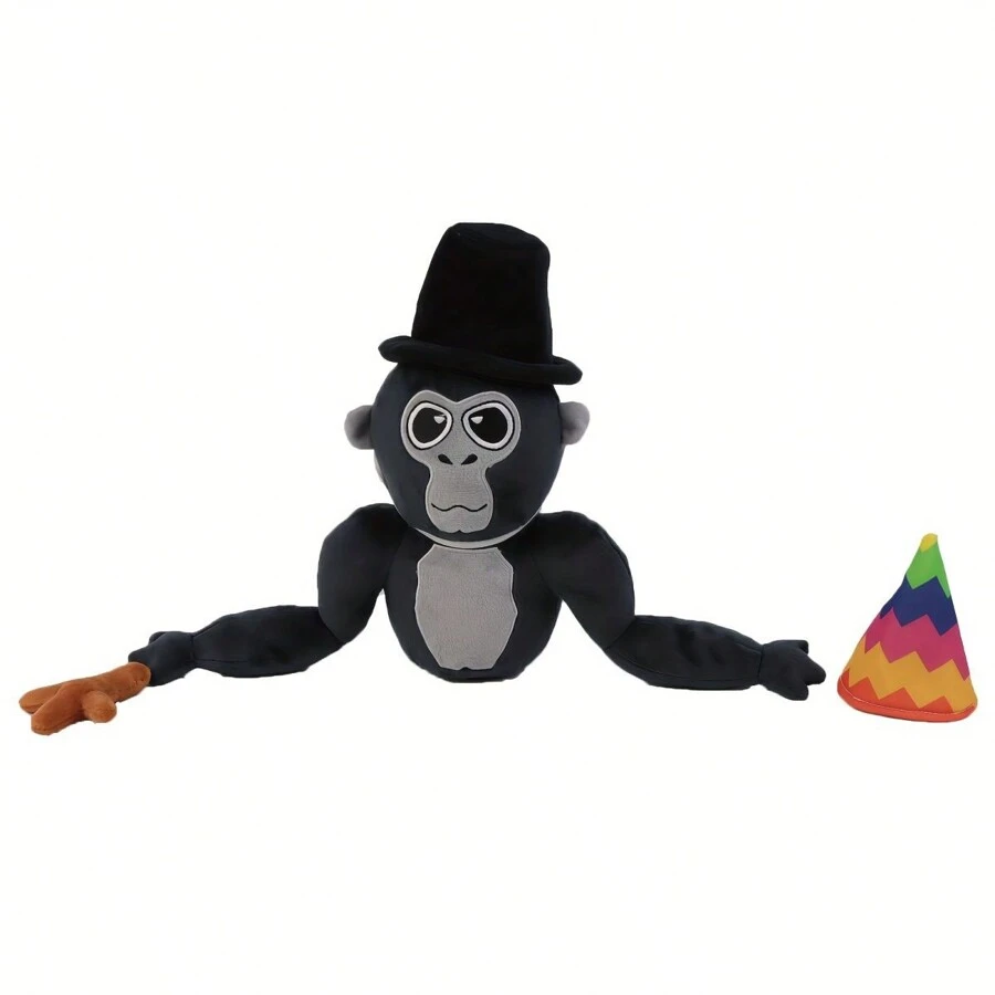 Búp bê khỉ nhồi bông Gorilla Tag, Nhân vật hoạt hình hấp dẫn, Búp bê thú nhồi bông mềm có gắn thẻ, Quà tặng sinh nhật/Lễ tạ ơn, Trang trí nhà khỉ, Gorilla Tag, Trang phục khỉ, Khỉ, Trang phục khỉ, Roblox, Roblox, Khỉ, Gorilla Tag