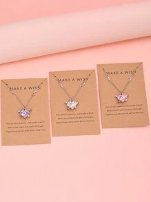 1-10pcs/Set Fashionable Minimalist Colorful Butterfly Y2K Pendant Necklace Suit For Men & Women, Suitable For Holiday, Party, Date, Gift, Daily Wear