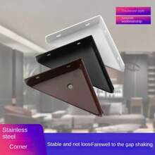 20pcs Laminate Reinforcement Artifact Large Triangle Right-Angle Fixing Bracket Fixing 90 Degree Right-Angle Support Angle Iron Cabinet Hanging Code - Multicolor - View 1