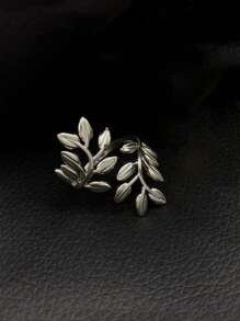 1 件叶子设计缠绕戒指万圣节戒指订婚结婚戒指