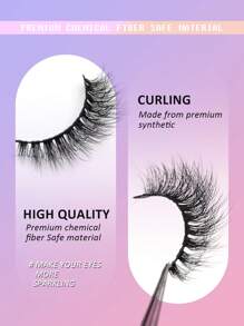 Asiteo 7 Cặp Lông Mi Giả Dài Tự Nhiên, Lông Mi Mềm Mại Có Thể Tái Sử Dụng, Sợi Mi Cong Mịn Giữ Cho Lông Mi Mỏng - màu đen - Xem 6