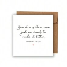 Thinking Of You Card, Friend Sympathy Gift, Stay Strong, Thinking Of You Card To Friend, Friend Bereavement Card, Sorry For Your Loss - Red - View 9