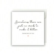 Thinking Of You Card, Friend Sympathy Gift, Stay Strong, Thinking Of You Card To Friend, Friend Bereavement Card, Sorry For Your Loss - Red - View 6