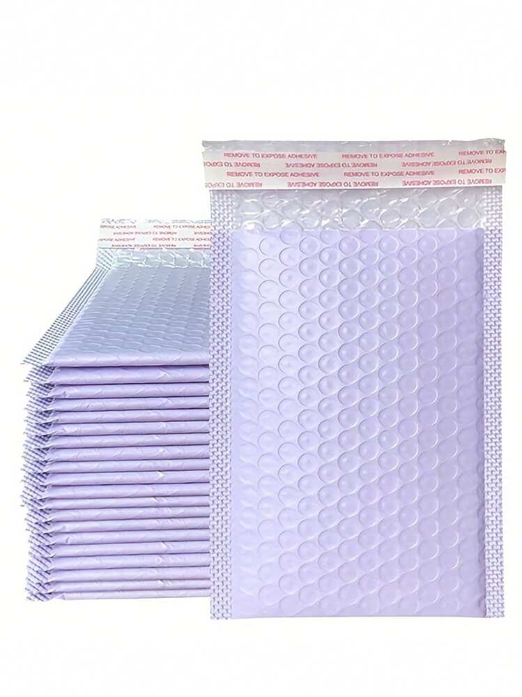 20pcs/Set Purple Bubble Mailers, Padded Poly Bubble Mailers, Packaging For Small Business, Shipping Envelopes, Packaging Bags, Padded Envelopes, Mailing Envelopes, Shipping Supplies Back To School - Purple - View 2