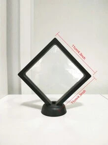 1set Multi-Color 3D Levitation Commemorative Coin Jewelry Display Stand, Collectible Figure Stand, Storage Box - Black - View 14