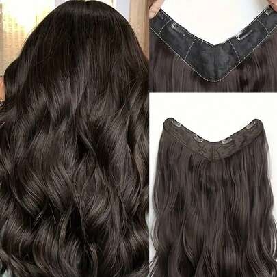 合成長髮夾，高溫耐性合成假髮配件，女性髮型加強版