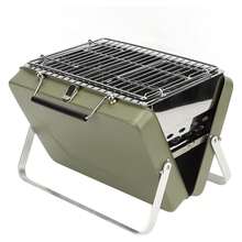 Folding Barbecue Grill, Portable Charcoal BBQ Grill Mini Wavy G For Backyard PicnicGreen Camping Sports - 彩色 - 查看 6
