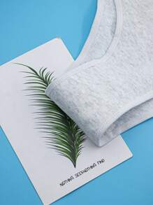 3 件装女士彩色字母印花透气中腰性感丁字裤运动内裤 - 彩色 - 查看 8