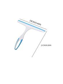 1pc Bathroom Soft Rubber Glass Squeegee, For Floor, Sink, Table, Etc.,Kitchen,Bathroom,Home,Household Suppliers - Blue - View 2