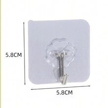 5pcs Gold And Silver Non-Marking Hooks Strong Adhesive Hook Kitchen Bathroom No Nail Stickers Magic Sticky Hooks - Multicolor - View 7