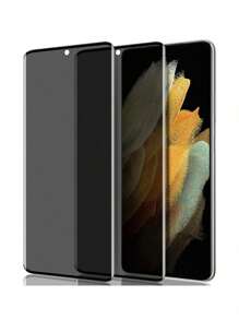 2 piezas Mica Privacidad Templado Cristal Para Samsung Galaxy Note20 Ultra - Negro - Ver 1