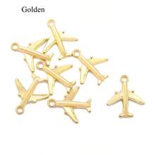 20入組合金飛機形吊墜，DIY項鍊/手鍊首飾製作配件