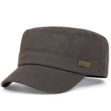 1入組男士平頂棒球帽，可調節戶外防曬休閒帽，適用於春秋旅行、海灘派對 - 彩色 - 查看 11