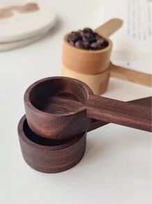 1 pezzo Cucchiaio dosatore per caffe in legno personalizzato , in legno di noce, per caffè macinato