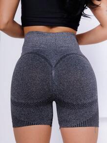 Women Sports Shorts - 深灰色 - 查看 5