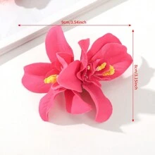 1 chiếc kẹp tóc hoa phong cách Bohemian, kẹp tóc hoa nhiệt đới nhân tạo cho kỳ nghỉ biển, phụ kiện tóc cô dâu dự tiệc cưới, kẹp tóc hoa bãi biển Hawaii cho phụ nữ và bé gái, kẹp tóc hoa ngày Valentine, kẹp tóc kiểu móng vuốt, đồ dùng học tập, mùa hè, du lịch, lễ hội, sinh nhật. - Nhiều màu - Xem 3