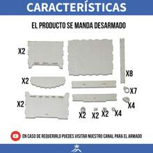 Signature Tree With 100 Pieces And 3 Mm Mdf Chest Wedding Hearts - Beige - View 7