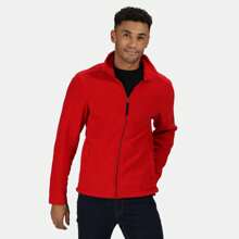 Regatta Mens Plain Micro Fleece Full Zip Jacket (Layer Lite) (Classic Red) - Classic Red - View 2