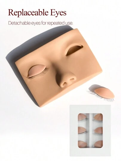 SONG LASHES Song Lash Mannequin Head For Eyelash Extension With Practice Silicone Mannequin Head Lashes Extensions Cosmetic Model Supplies