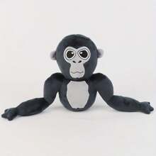 Búp bê khỉ nhồi bông Gorilla Tag, Nhân vật hoạt hình hấp dẫn, Búp bê thú nhồi bông mềm có gắn thẻ, Quà tặng sinh nhật/Lễ tạ ơn, Trang trí nhà khỉ, Gorilla Tag, Trang phục khỉ, Khỉ, Trang phục khỉ, Roblox, Roblox, Khỉ, Gorilla Tag - màu đen - Xem 10