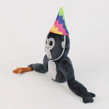 Búp bê khỉ nhồi bông Gorilla Tag, Nhân vật hoạt hình hấp dẫn, Búp bê thú nhồi bông mềm có gắn thẻ, Quà tặng sinh nhật/Lễ tạ ơn, Trang trí nhà khỉ, Gorilla Tag, Trang phục khỉ, Khỉ, Trang phục khỉ, Roblox, Roblox, Khỉ, Gorilla Tag - màu đen - Xem 7