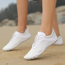 Zapatos acuáticos rápidos para hombres y parejas de todas las estaciones - transpirables, flexibles, suela de goma, adecuados para deportes al aire libre, cómodos y elegantes zapatos de escalada acuáticos para parejas - Blanco - Ver 2