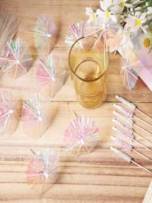 30/50 件鸡尾酒雨伞、饮酒伞、鸡尾酒遮阳伞、饮料装饰伞、饮料开胃菜派对装饰用品、蛋糕装饰、蛋糕装饰、蛋糕装饰、蛋糕装饰工具 - 彩色 - 查看 2