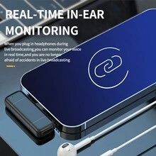 K6無線領夾式麥克風與數字充電盒，適用於直播和錄影，降噪迷你麥克風 - 黑色 - 查看 6