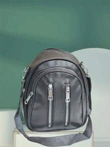Women Fashion Backpacks - 黑色 - 查看 5