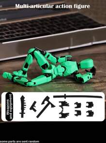 13 Joints Movable Action Figure Doll Model Robot Building Blocks Toy, 13 Joints Movable 3D Toy Dog DIY Assembly Toy, 360 Degree Flexible Joints