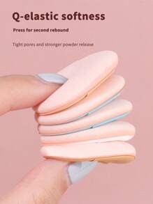 6pcs/10pcs Finger Puff Mini Cushion Powder Puff Makeup Sponge, Dry & Wet Dual-Use Foundation, Non-Absorbent,Cheap,Stocking Stuffers,Makeup,Makeup Tools,Cheap Stuff,Gifts,Gifts For Women,Christmas Gifts - Multicolor - View 3