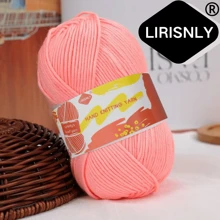 Hilo de lana seleccionado manualmente Lirisnly, 100% acrílico con brillo, colores brillantes, suave para la piel, transpirable y cómodo, ideal para tejer bufandas, sombreros, suéteres, abrigos y manualidades DIY.