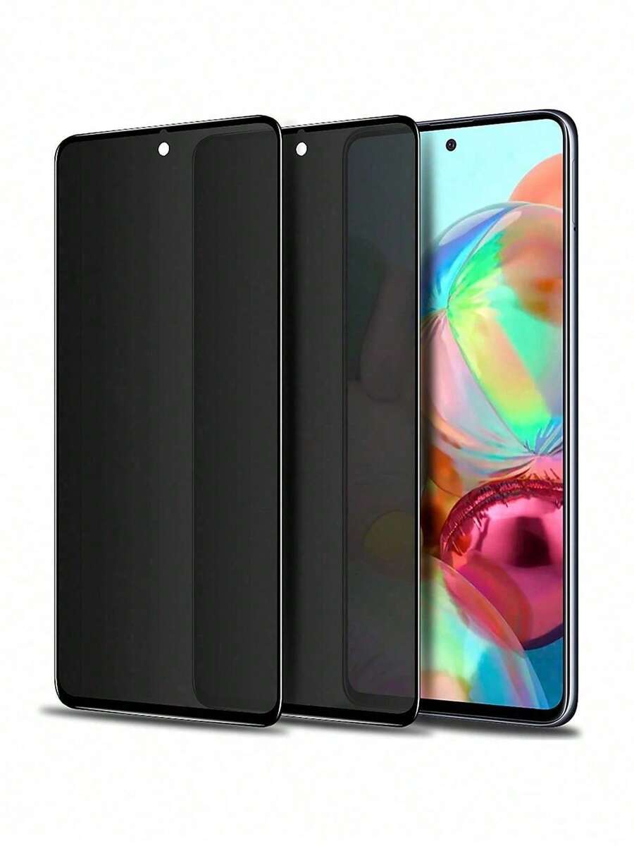 2 piezas Mica Privacidad Templado Cristal Para Xiaomi Poco X3 Pro - Negro - Ver 1