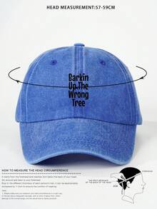 1 Mũ bóng chày in hình 'Barkin Up The Wrong Tree', Mũ chống nắng ngoài trời có thể điều chỉnh, Thích hợp cho kỳ nghỉ du lịch biển mùa xuân và mùa thu, Mũ trẻ trung phong cách Y2K - Đỏ - Xem 4