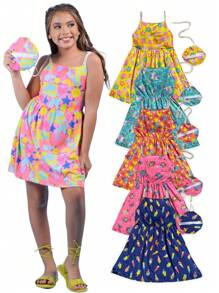 Tween Girls Dresses - 彩色 - 查看 1