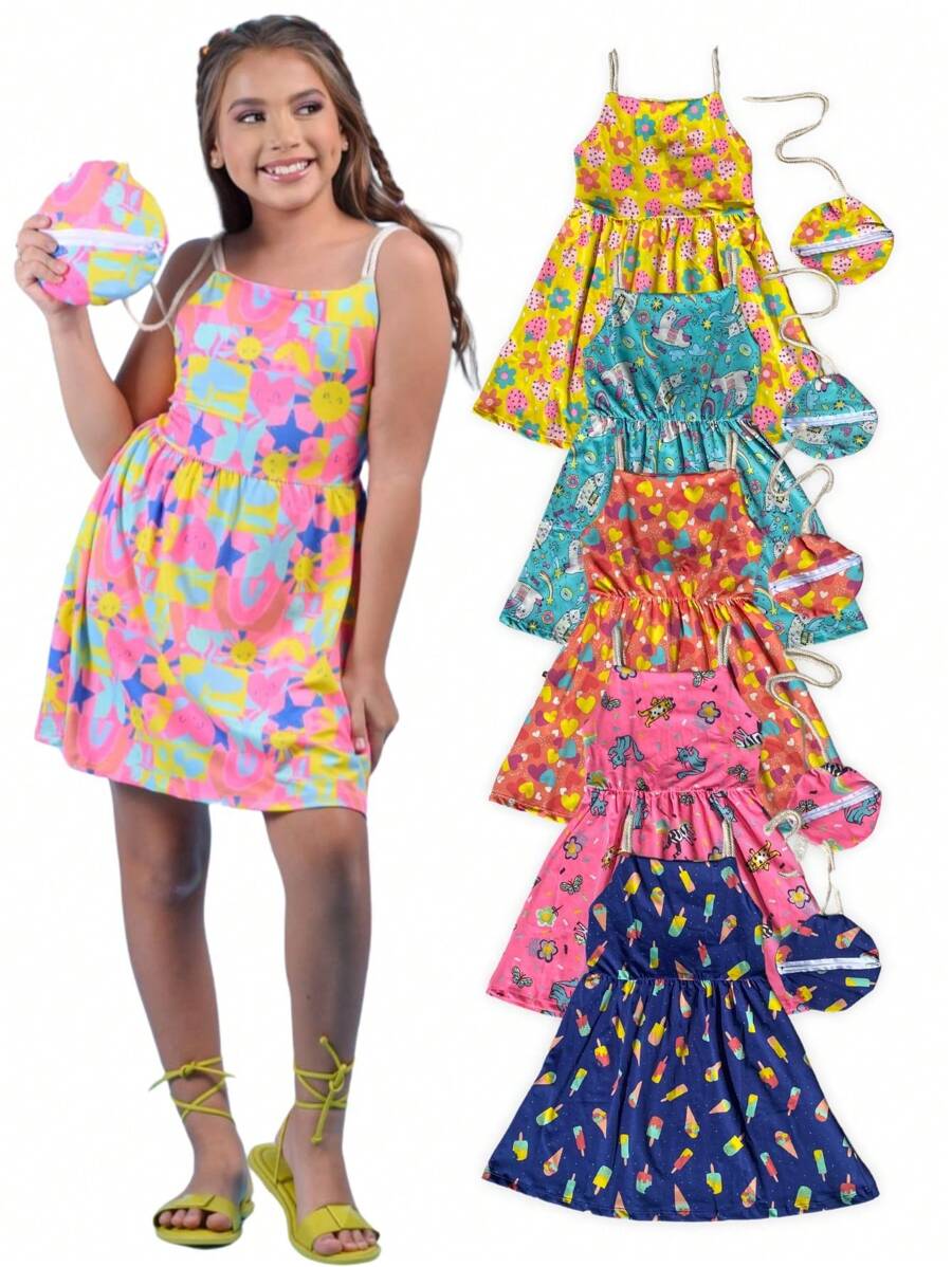 Tween Girls Dresses - 彩色 - 查看 1