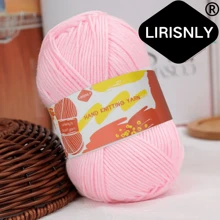 Hilo de lana seleccionado manualmente Lirisnly, 100% acrílico con brillo, colores brillantes, suave para la piel, transpirable y cómodo, ideal para tejer bufandas, sombreros, suéteres, abrigos y manualidades DIY.