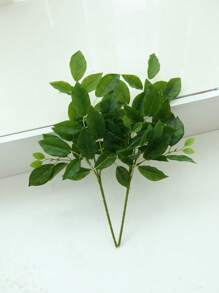 2pcs Artificial Plant Leaves Accessories For Artificial Flowers And Trees Decoration - Green - View 3