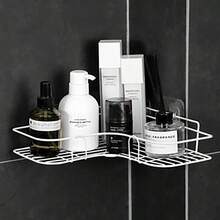1PC Space-Saving Triangle Corner Shelf - Easy Install, Versatile Bathroom & Kitchen Organizer, Durable Shower Caddy - White - View 5