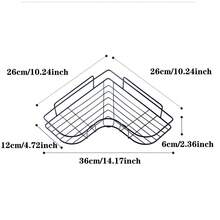 1PC Space-Saving Triangle Corner Shelf - Easy Install, Versatile Bathroom & Kitchen Organizer, Durable Shower Caddy - White - View 7